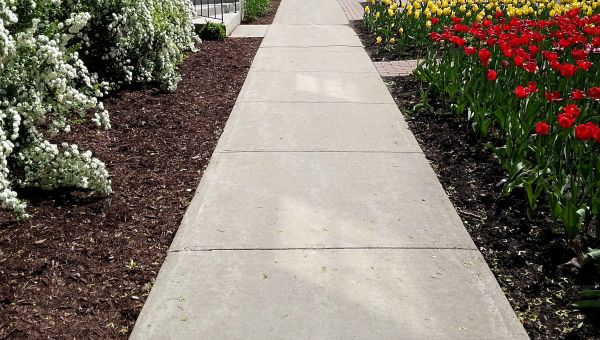 Cement Sidewalk Installation in Dacula
