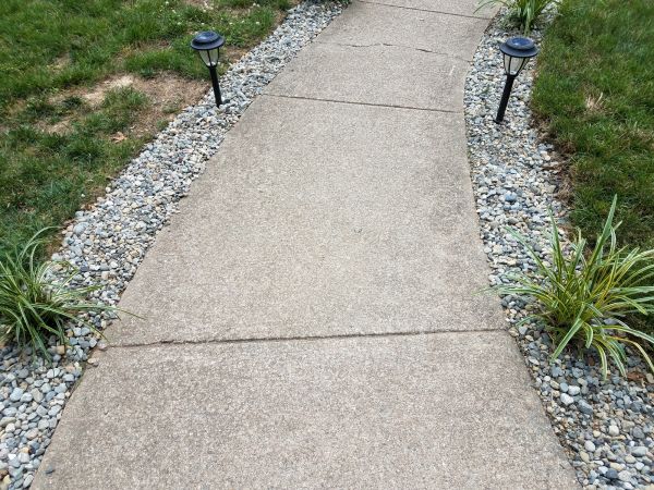 Cement Path Construction in Dacula